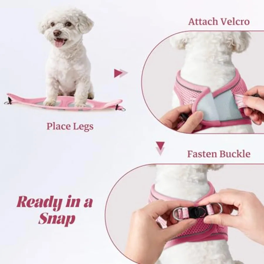 Reflective No Pull Dog Harness And Leash Set For Walking