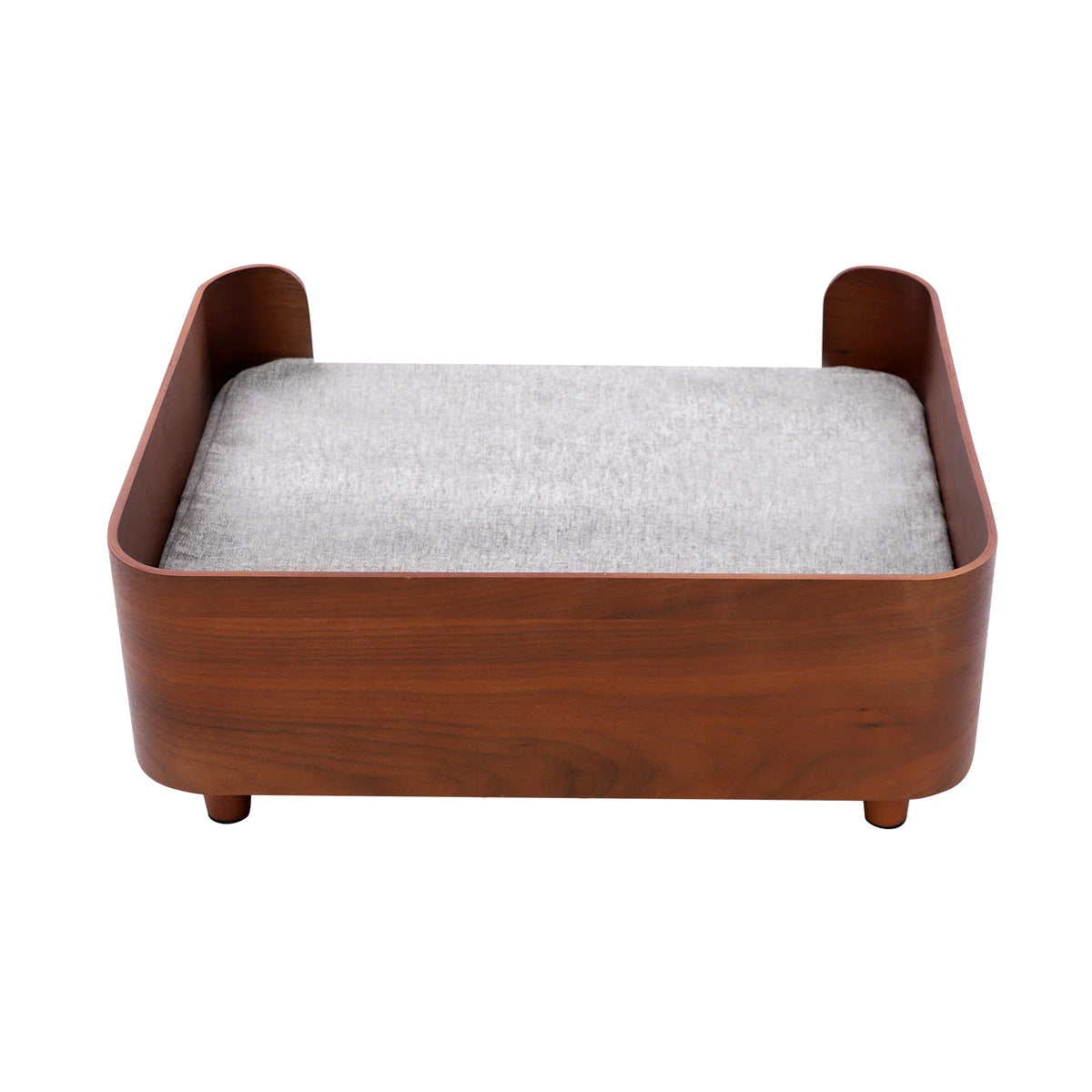 Machine Washable Elevated Pet Sofa Bed with Wood Legs