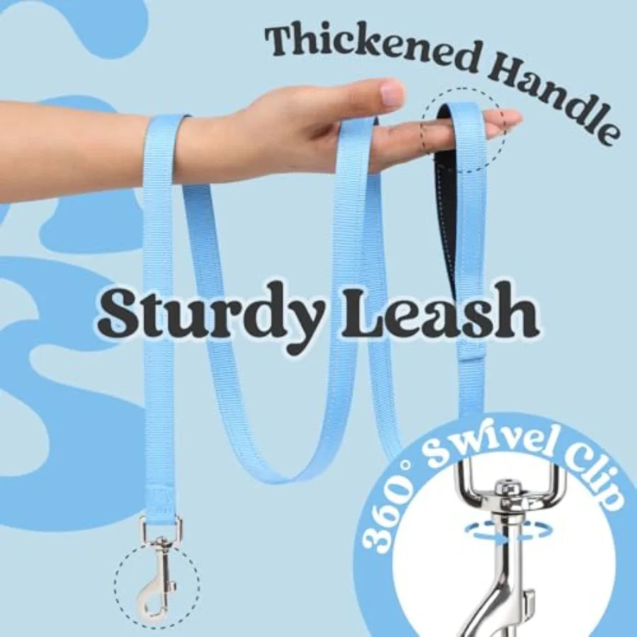 Reflective Step In Breathable Mesh Dog Harness And Leash Set