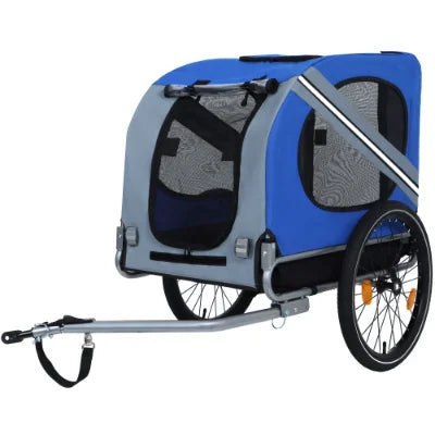 Foldable Dog Bicycle Trailer With Steel Frame for Outdoor Adventures