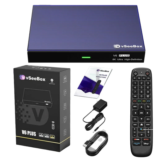JISYONK V6 Plus Voice Control Android TV Box 8K WiFi6