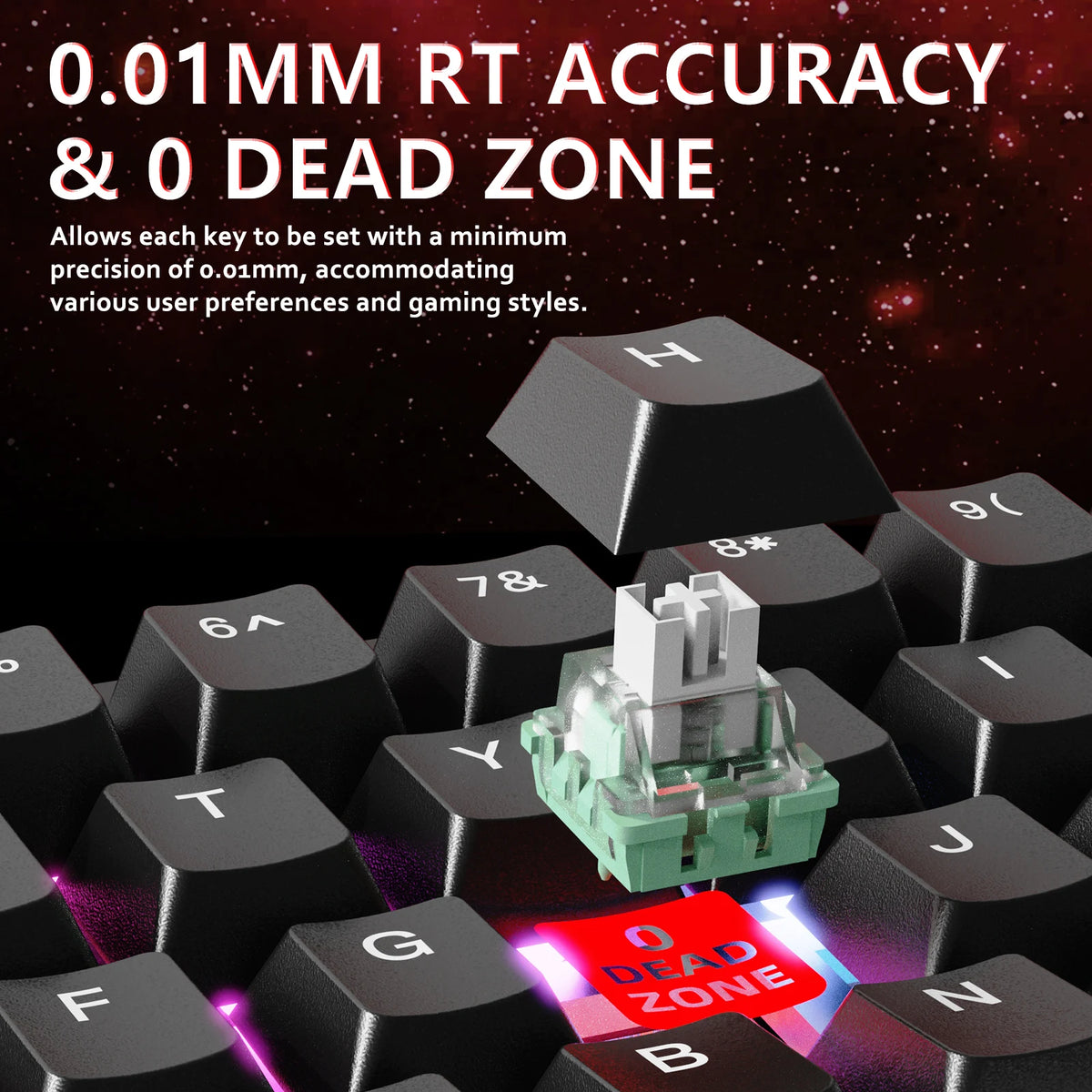Attack Shark Hall Effect Mechanical Gaming Keyboard