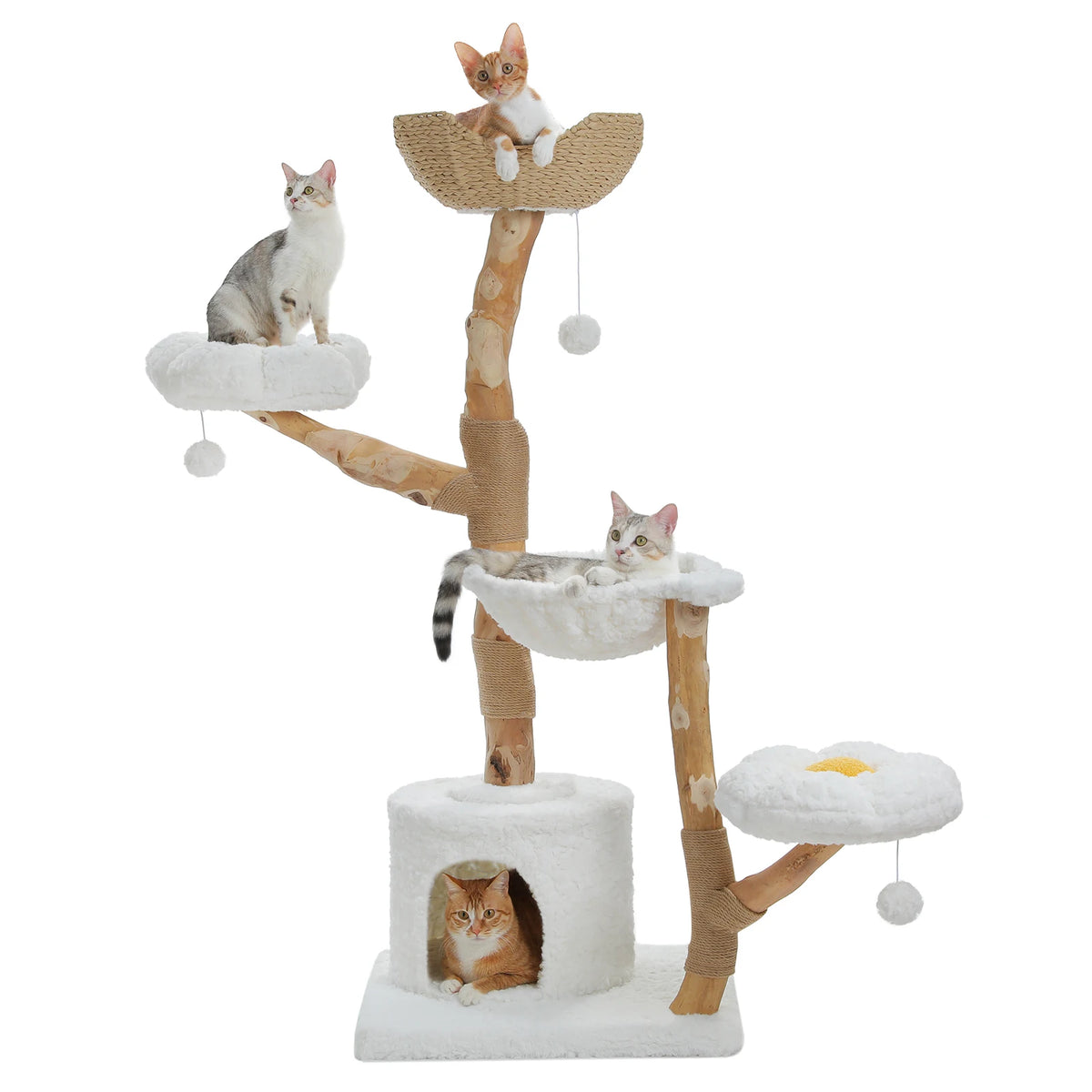 Pawz Road Multi Level Cat Condo With Sisal Scratching Posts