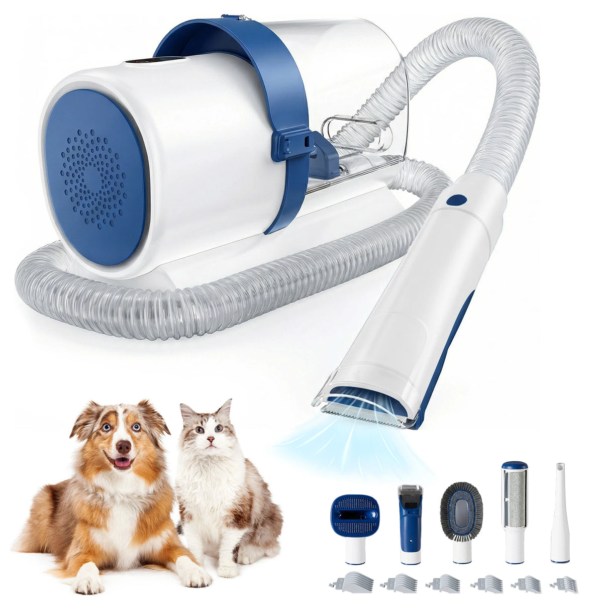 JHK Pet Grooming Vacuum Kit With Clippers And Groomer Tools
