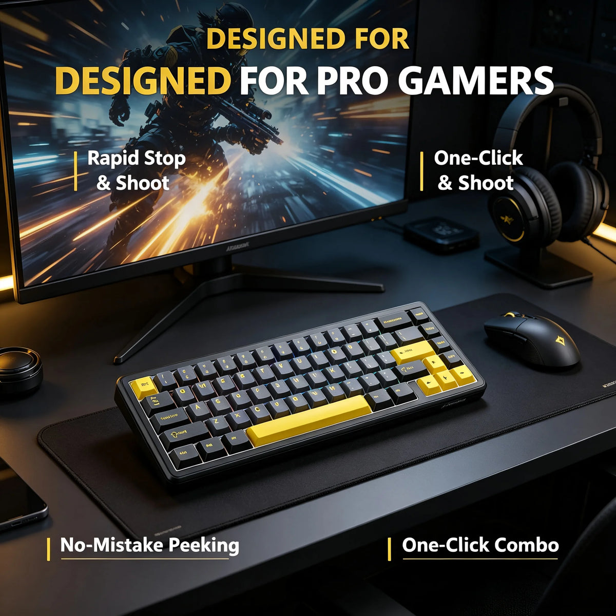 Attack Shark Hall Effect Gaming Mechanical Keyboard RGB Rapid Trigger