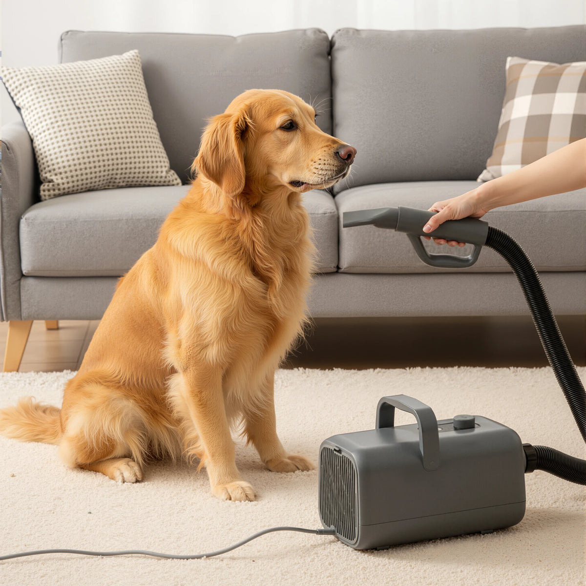 JHK Grooming Vacuum Blow Dryer Kit With Adjustable Heat Settings