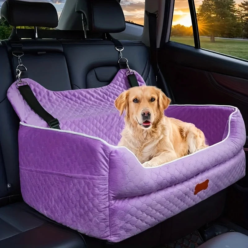 Dog Car Seat Booster With Memory Foam And Washable Cover