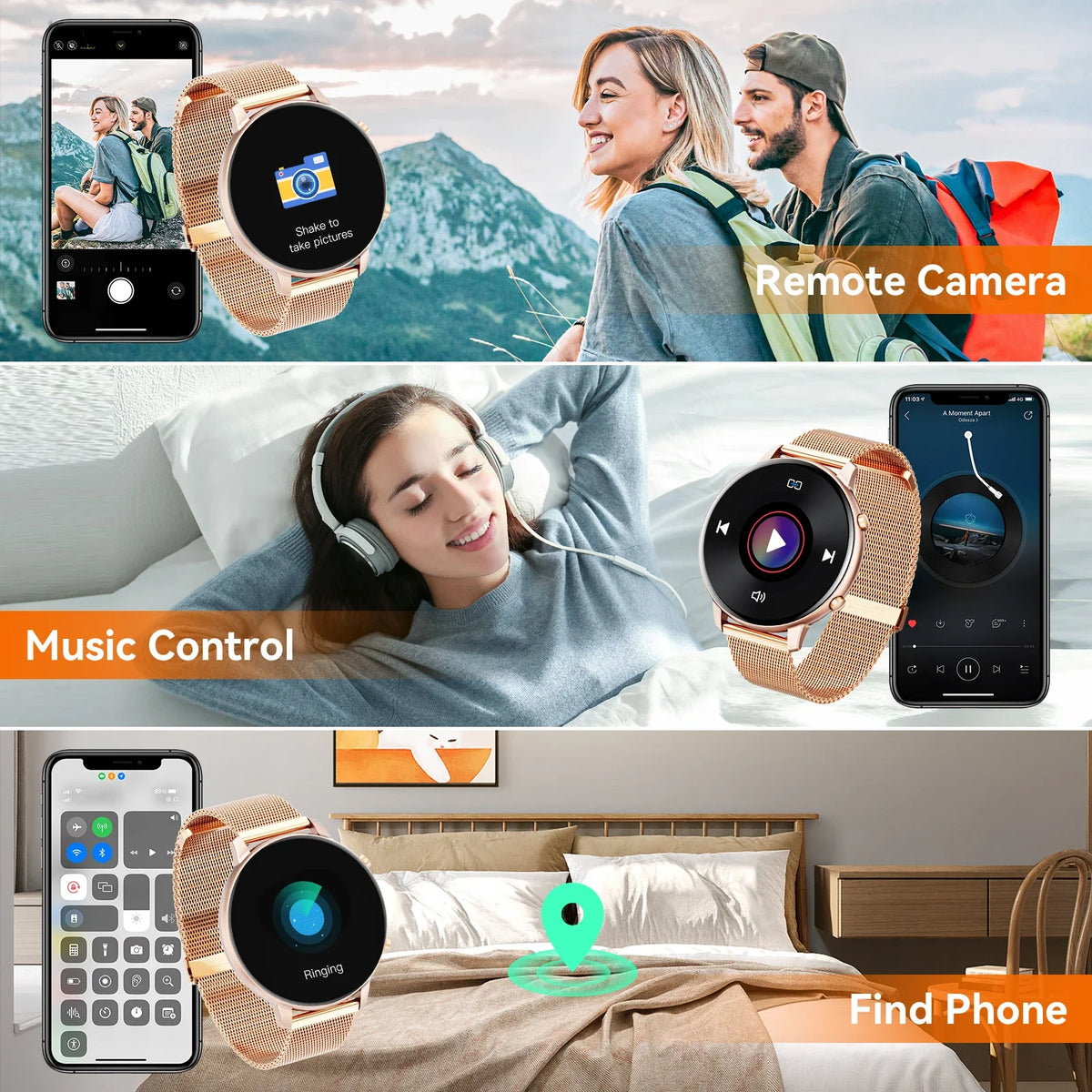 Bluetooth Calling Smartwatch IP67 Fitness Tracking Heart Rate And SpO2