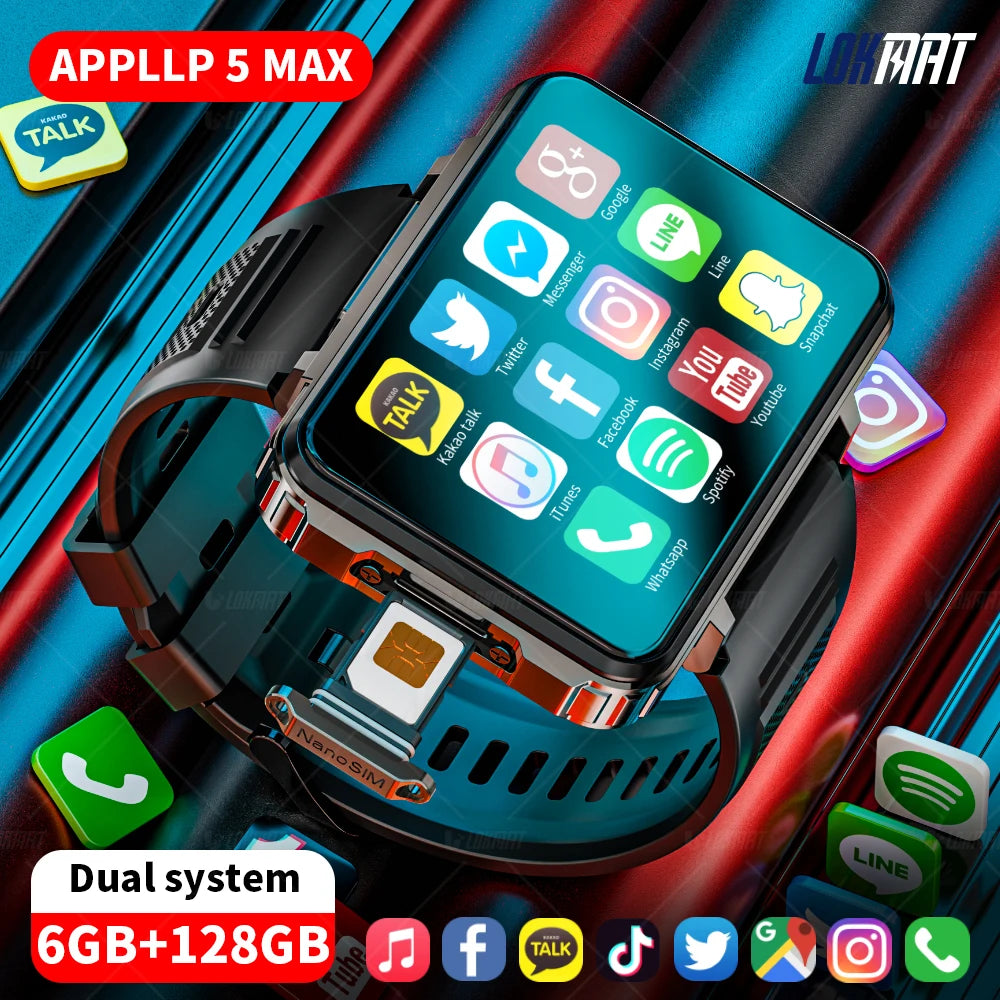 LOKMAT Android Watch Phone With 4G Calls And Dual Cameras