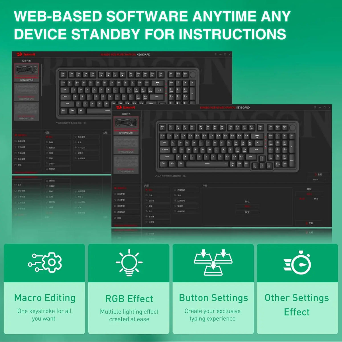 Redragon K686 HE 8K Rapid Trigger Magnetic Gaming Keyboard