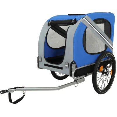 Foldable Dog Bicycle Trailer With Steel Frame for Outdoor Adventures