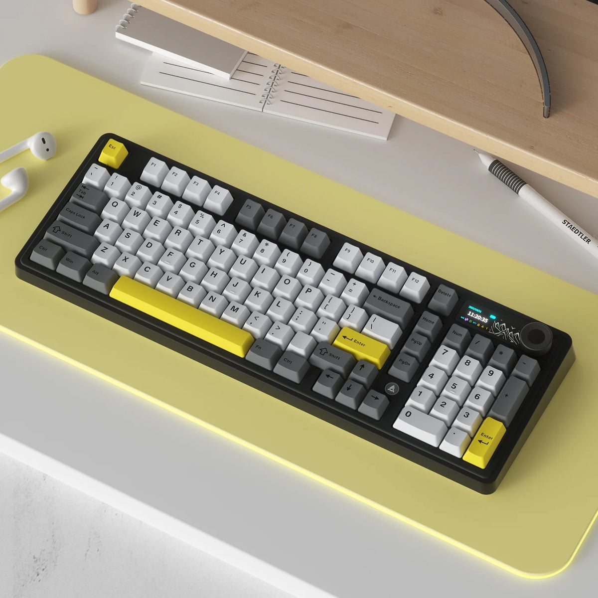 Ajazz Gasket Mount Hot Swappable Wireless RGB Mechanical Keyboard