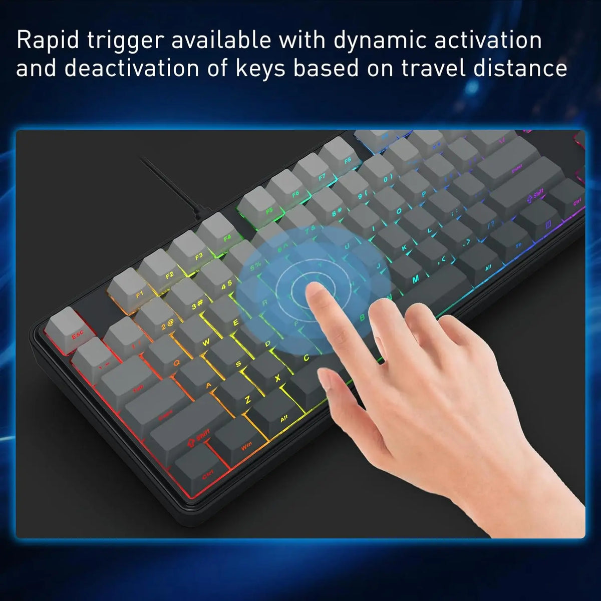 Redragon Rapid Trigger Hall Effect Magnetic Switch Gaming Keyboard