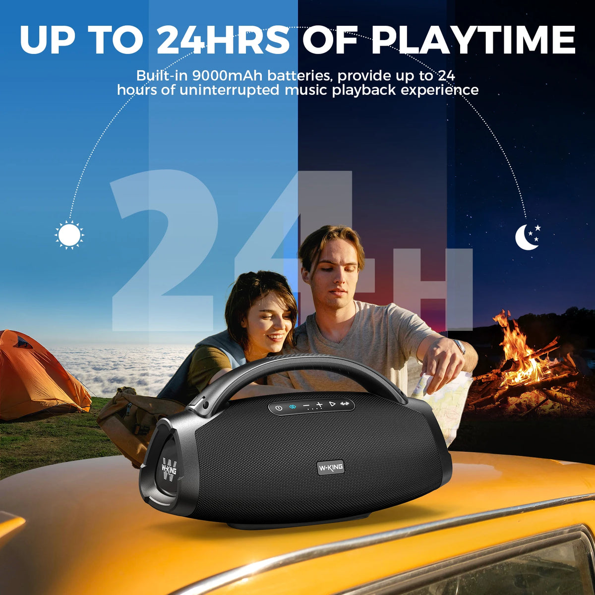 W-KING X20 200W RMS Portable Bluetooth Party Speaker Deep Bass