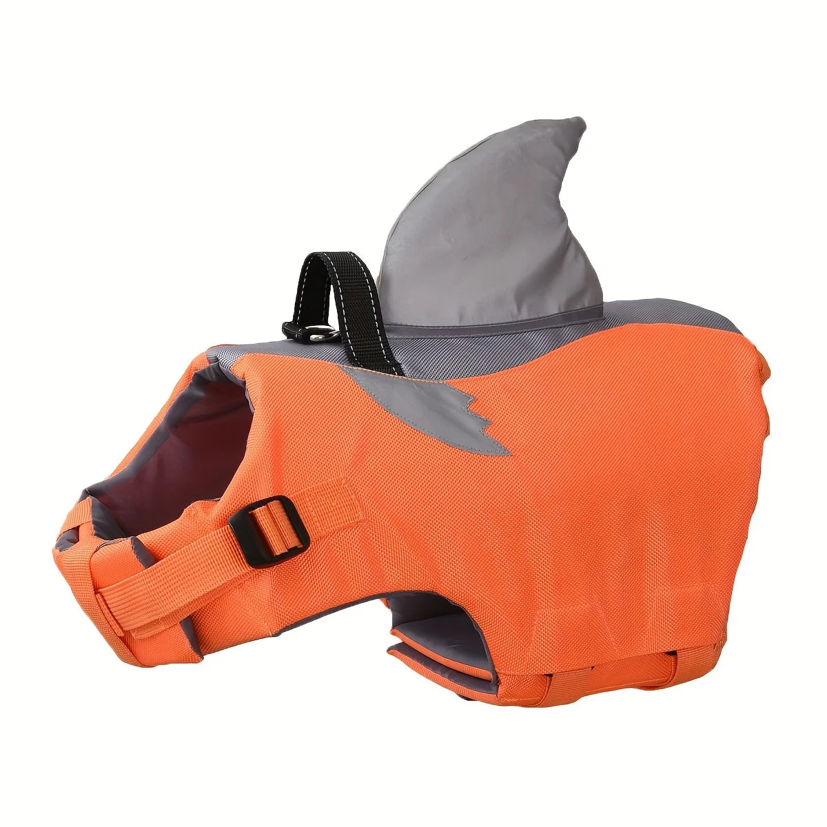 Reflective Shark Shape Dog Life Jacket With Adjustable Safety Handle