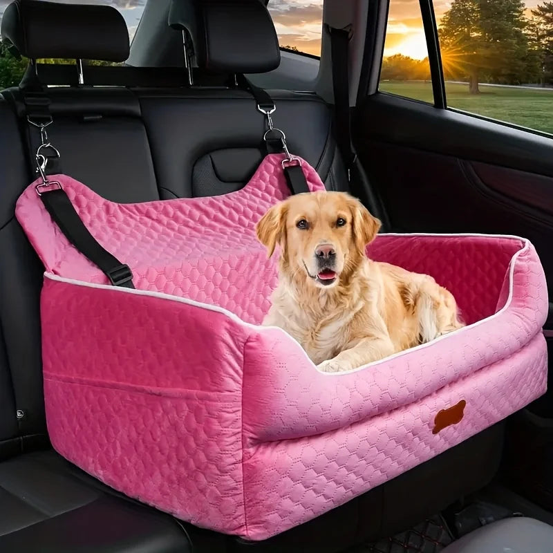 Dog Car Seat Booster With Memory Foam And Washable Cover