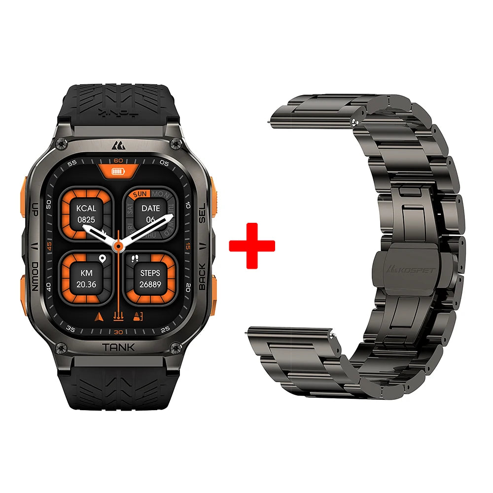 KOSPET Tank M3 Ultra GPS Waterproof Smartwatch With Bluetooth Calling