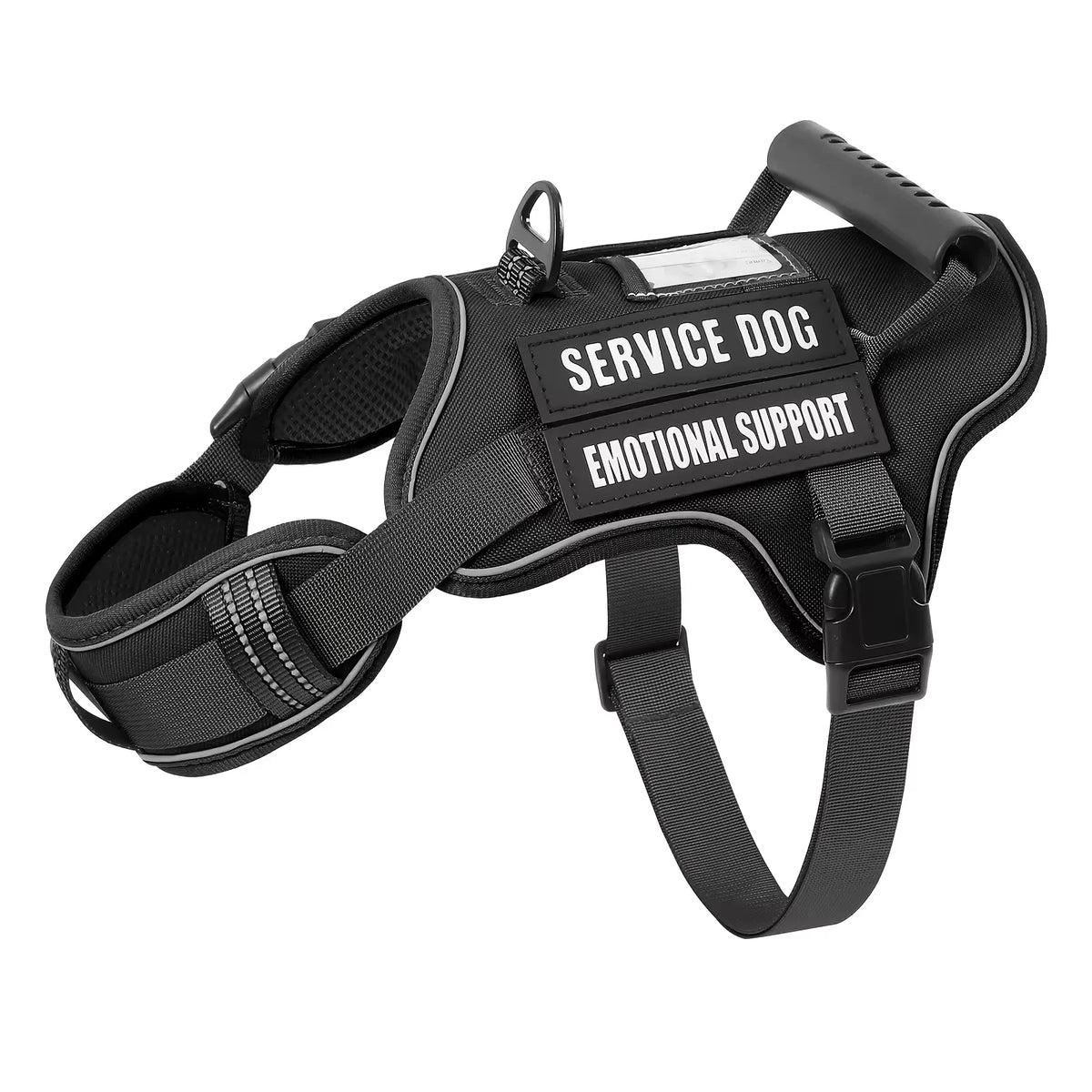 Adjustable Tactical Service Dog Harness With Handle And Reflective Straps