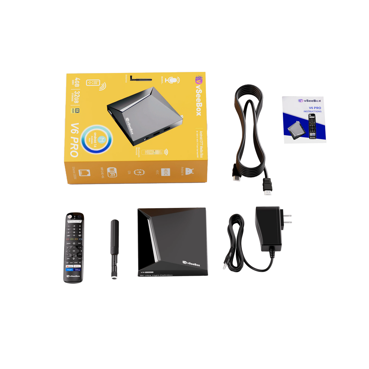 vSeeBox V6 Pro 8K HD Voice Control Official Authorized