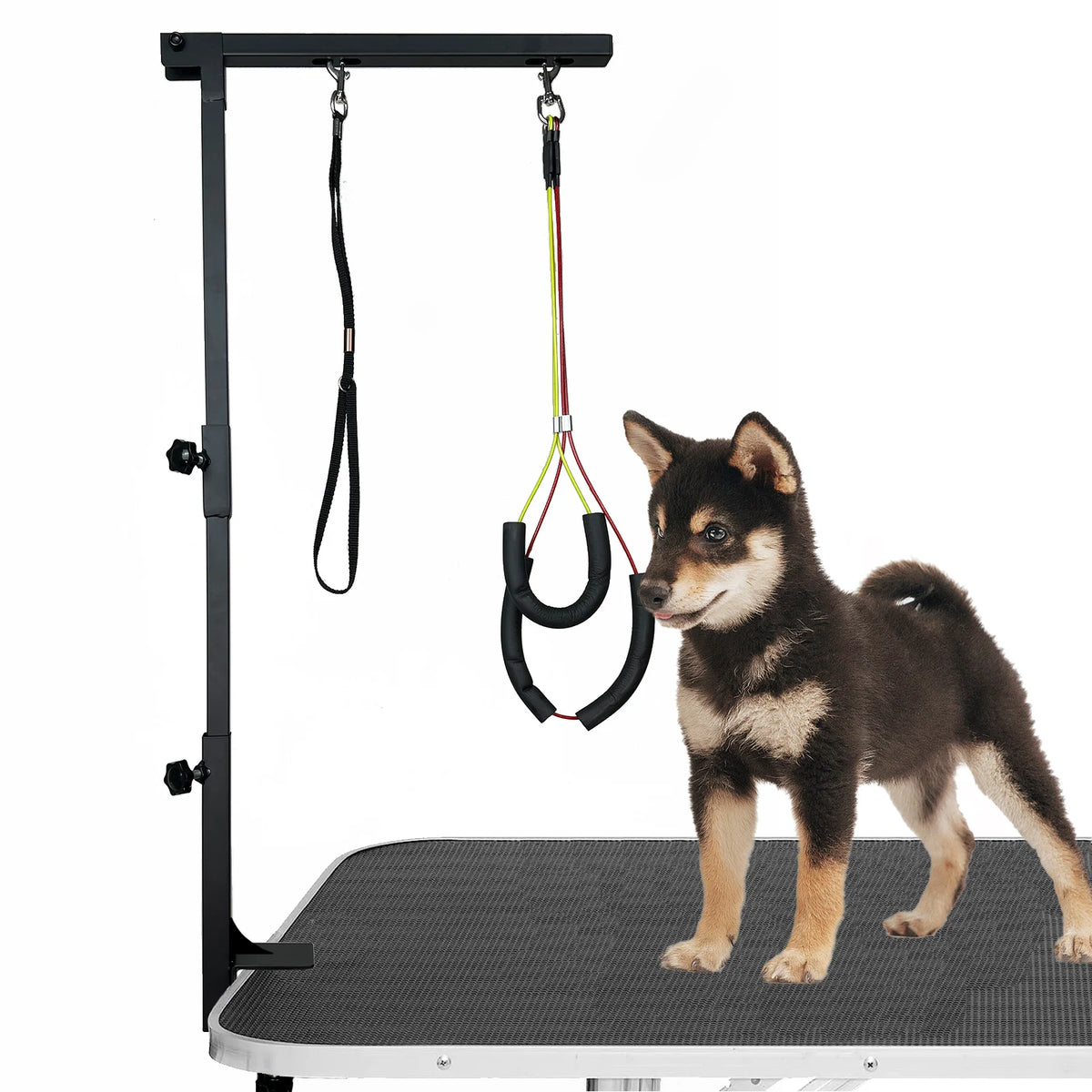 Dog Grooming Arm for Table with Adjustable Height Haunch Holder