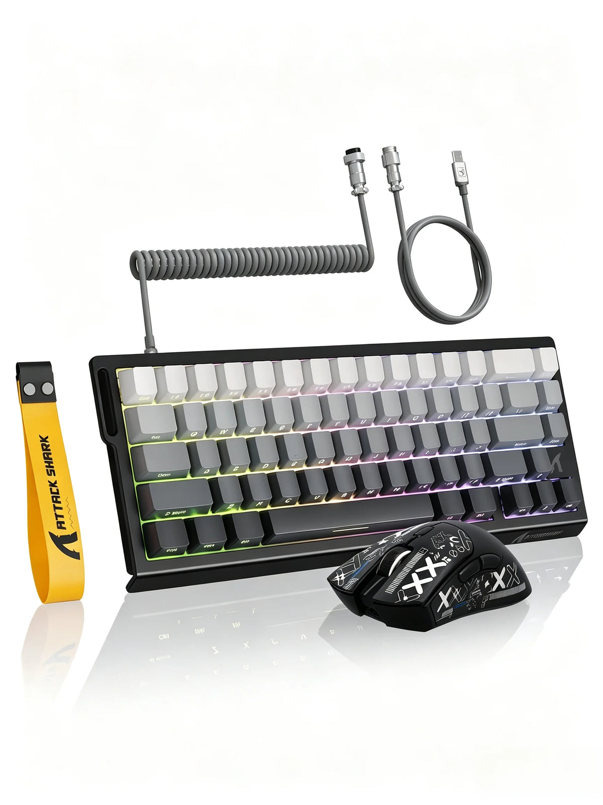 Attack Shark X68HE Mechanical Keyboard And R1 Wireless Mouse Combo