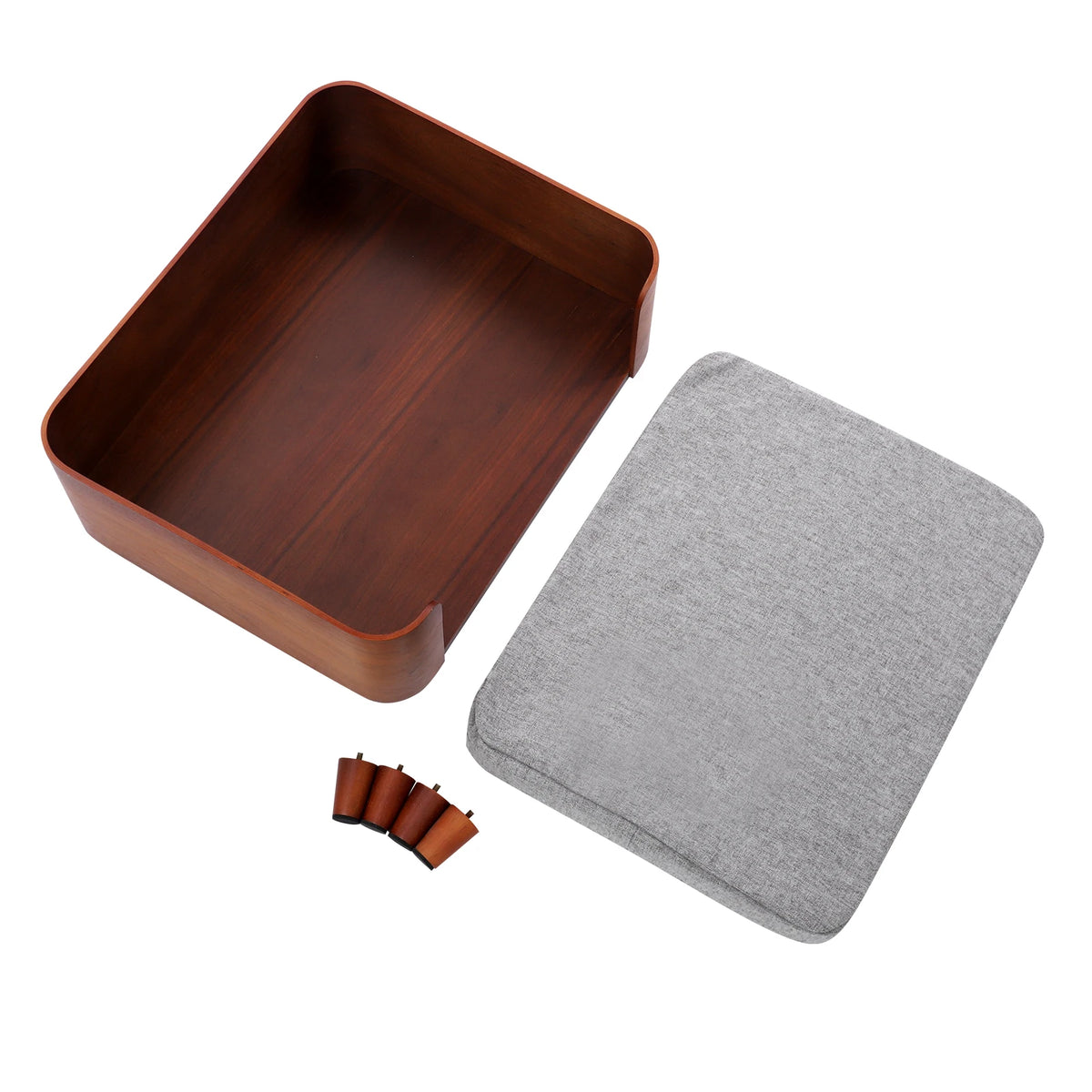 Machine Washable Elevated Pet Sofa Bed with Wood Legs