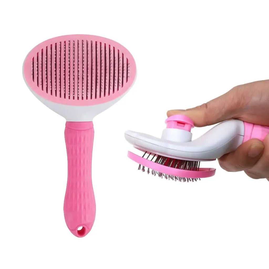 Non Slip Pet Grooming Brush ABS Plastic Easy Clean Ergonomic