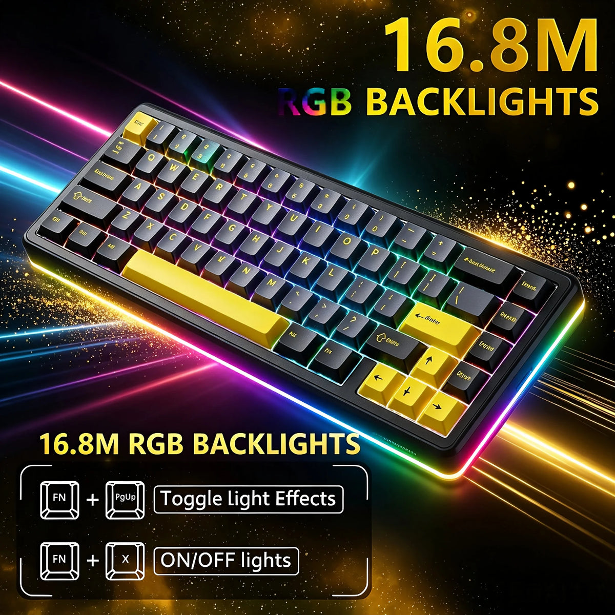 Attack Shark Hall Effect Gaming Mechanical Keyboard RGB Rapid Trigger