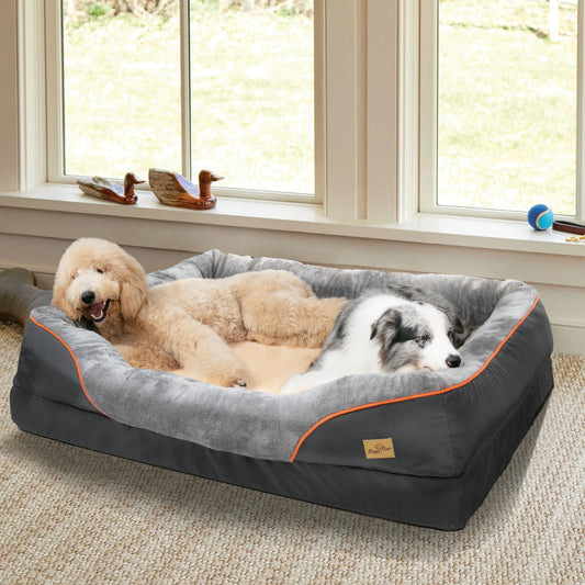 BINGOPAW Washable Waterproof Dog Bed With Removable Cover