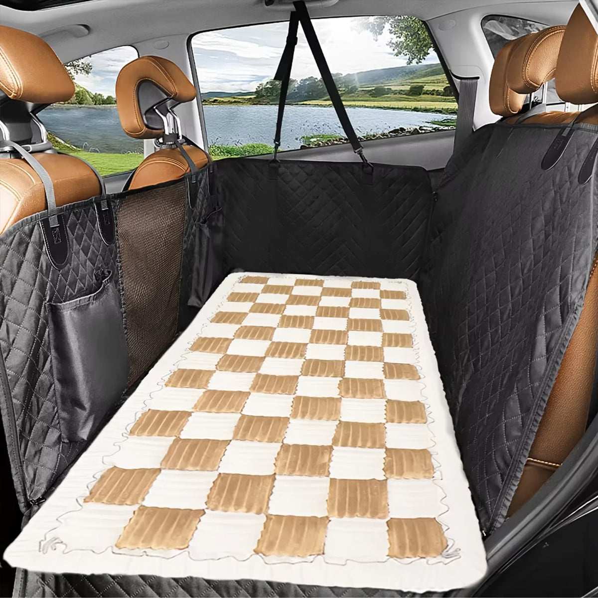 Premium Warm Pet Bed Mat For Car Seat Cover Fleece