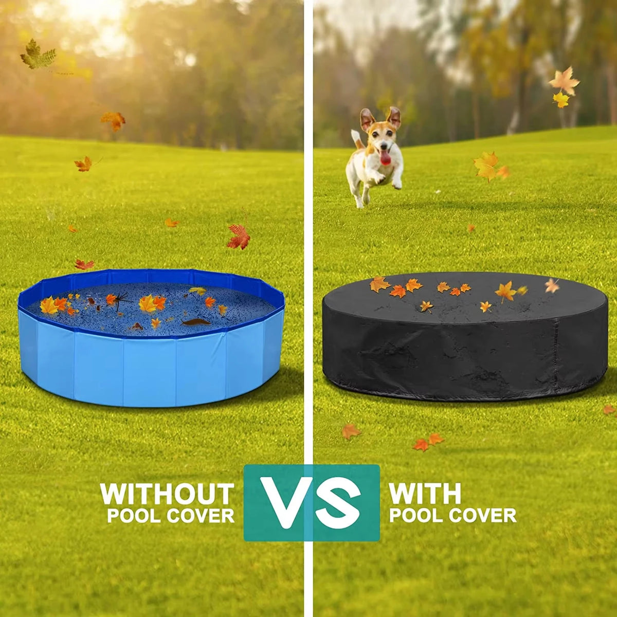 Foldable Scratch-Resistant Dog Pool Bath Tub For Large Dogs