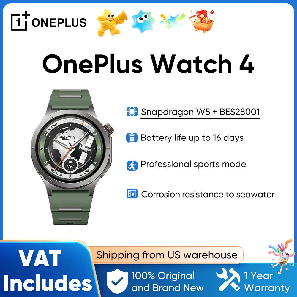 OnePlus Smartwatch With Fitness Heart Rate And Sleep Tracking