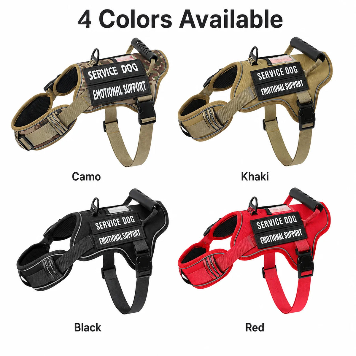 No Pull Dog Harness Vest With Handle And Reflective Trim