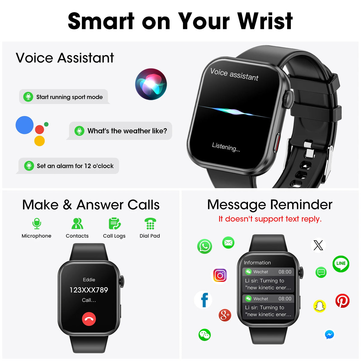 Y2 Smart Watch With Bluetooth Calling Fitness And Health Tracking