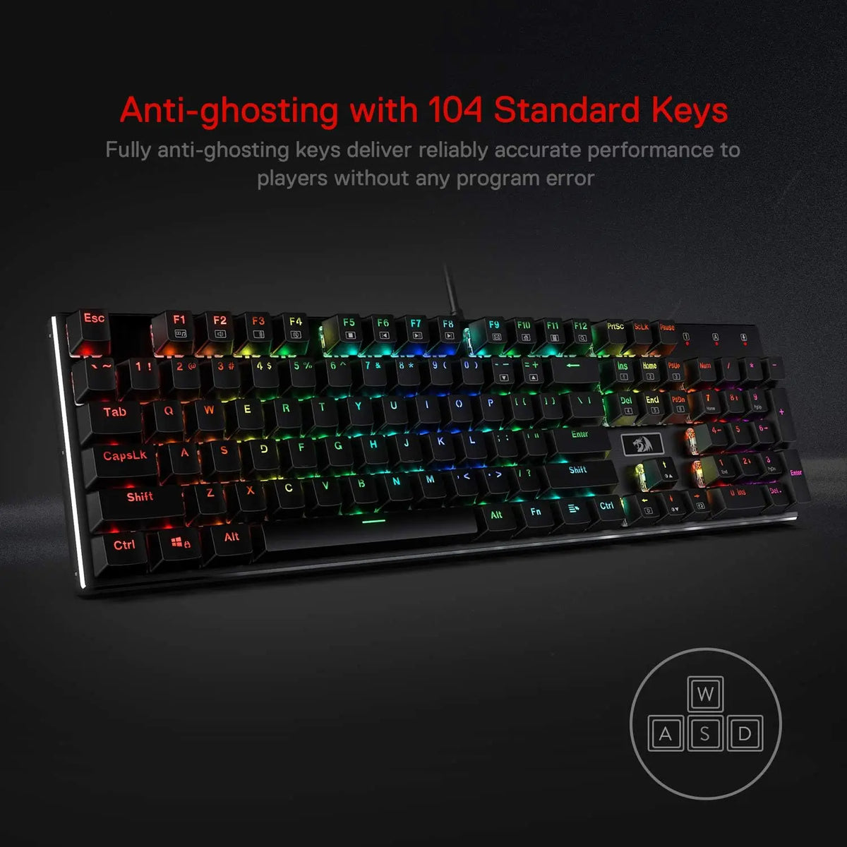 Redragon K556 RGB Mechanical Gaming Keyboard With Hot Swap Keys