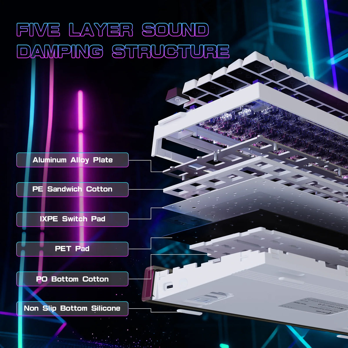 Attack Shark R85HE Hall Effect Rapid Trigger RGB Gaming Keyboard