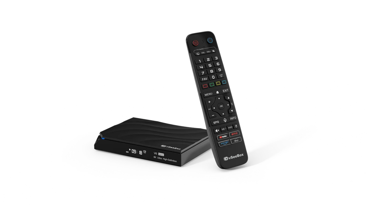 vSeeBox V6 Max Android Smart TV Streaming Box Dual Band WiFi