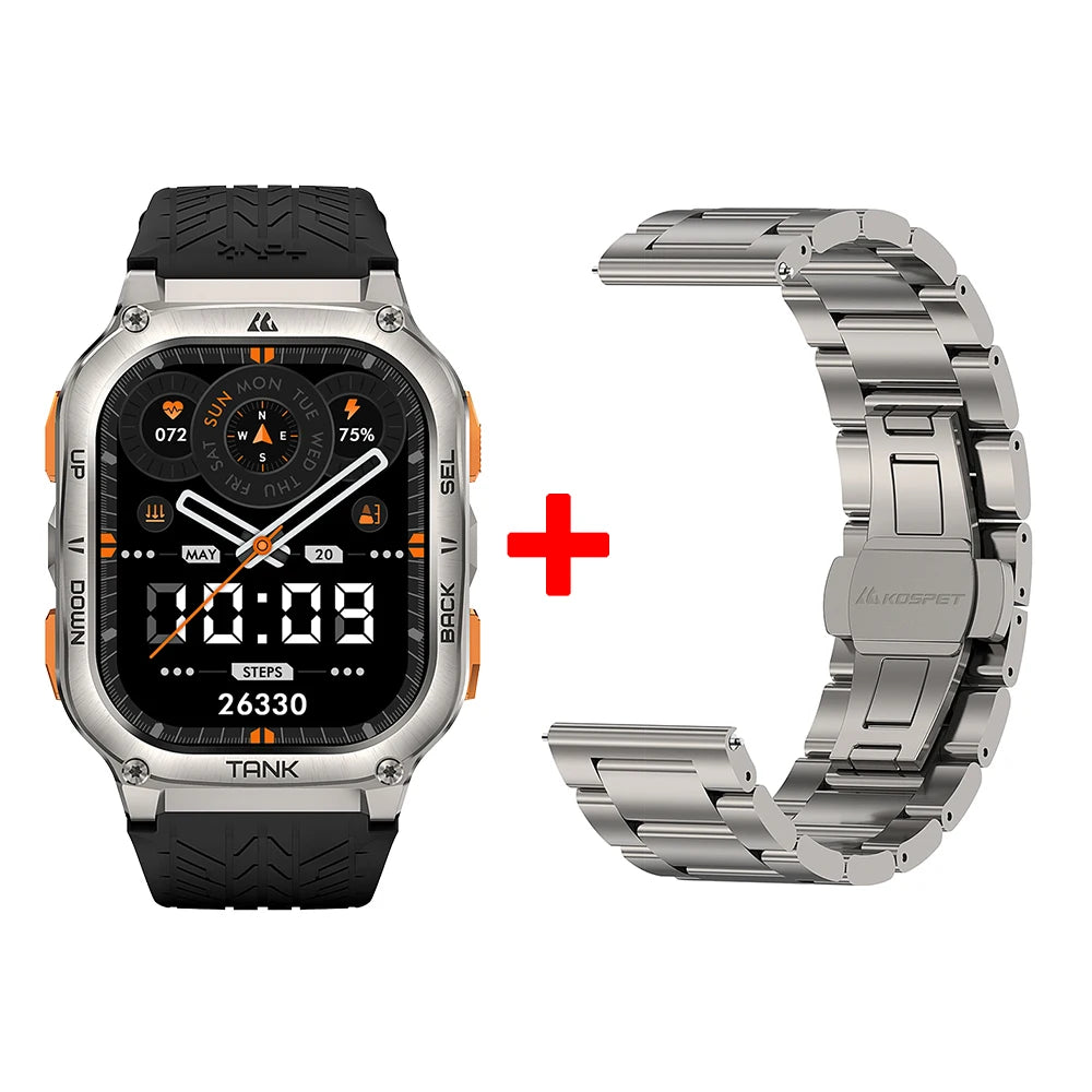 KOSPET Tank M3 Ultra GPS Waterproof Smartwatch With Bluetooth Calling