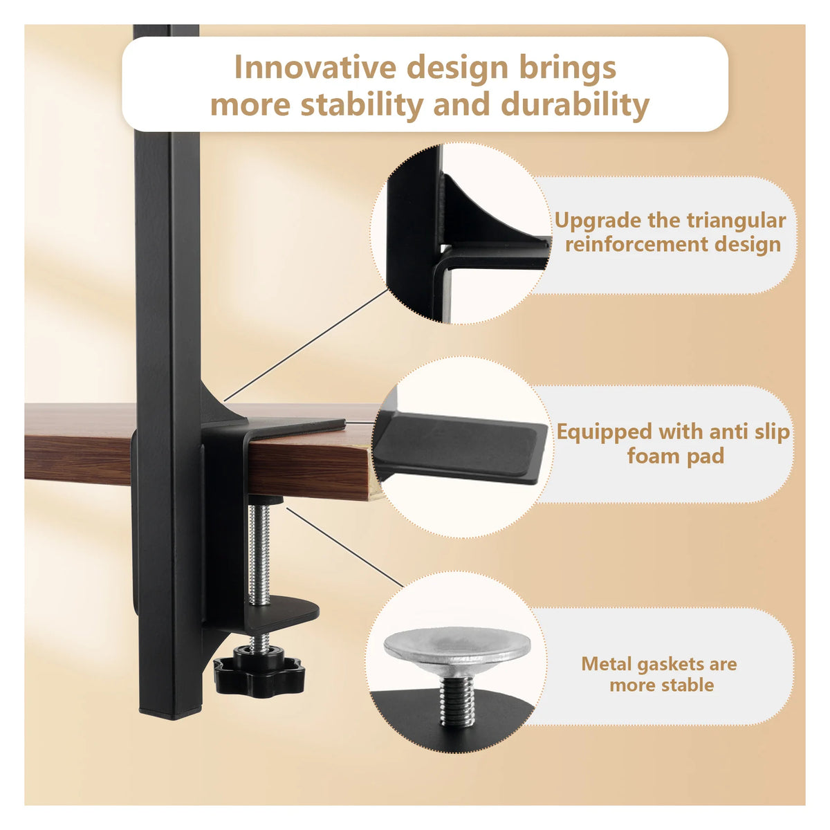 Dog Grooming Arm for Table with Adjustable Height Haunch Holder
