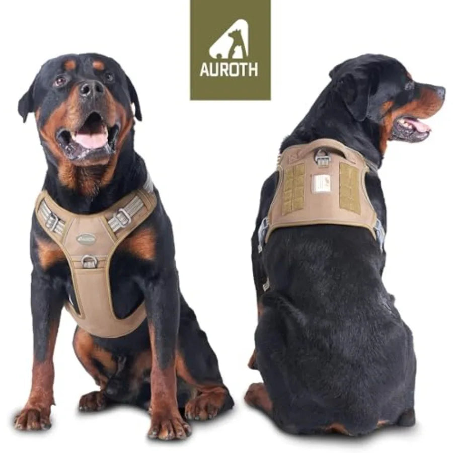 Tactical Adjustable Dog Harness Vest for No Pull Training
