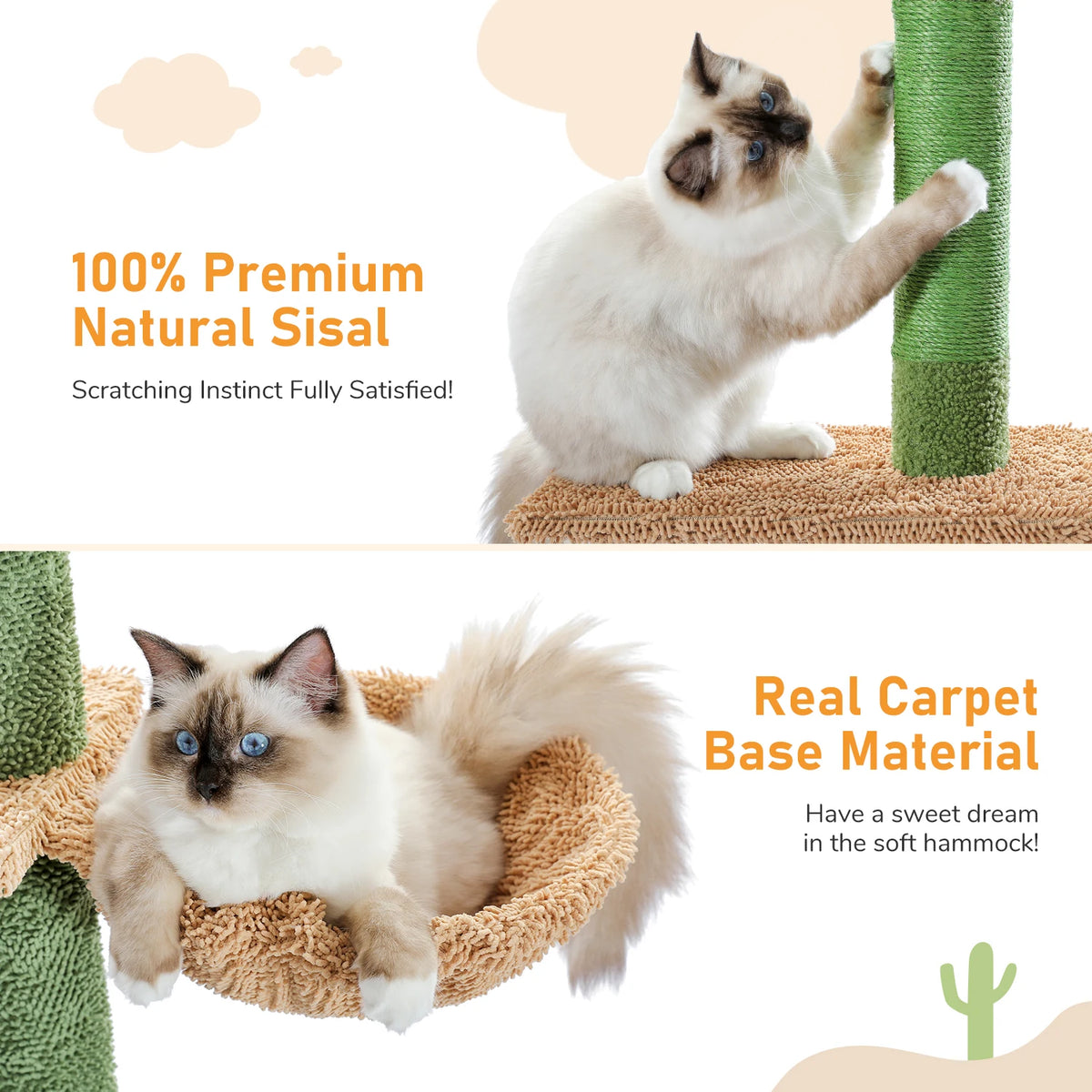 PAWZ Road Five-Tier Floor To Ceiling Cat Tree With Hammock