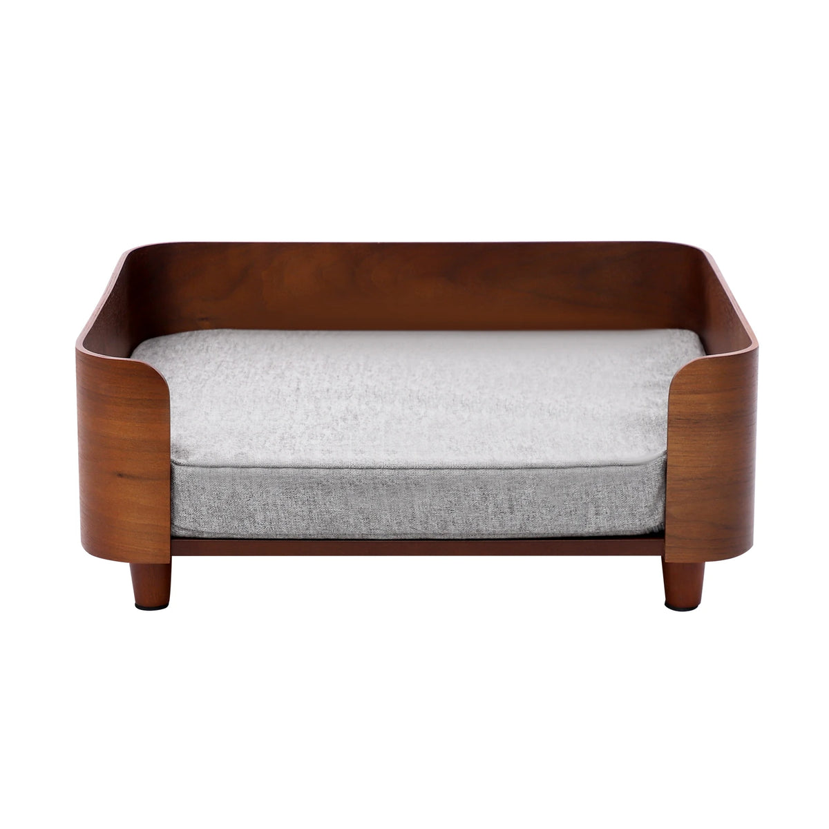 Machine Washable Elevated Pet Sofa Bed with Wood Legs