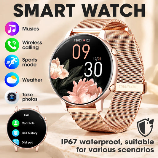 Bluetooth Calling Smartwatch IP67 Fitness Tracking Heart Rate And SpO2