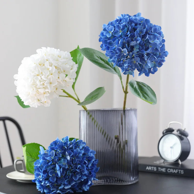 58cm Beautiful Silk Artificial Flowers Hydrangea Flower Bouquet for  2026 Party Wedding Room Table Decoration Floral Arrangement
