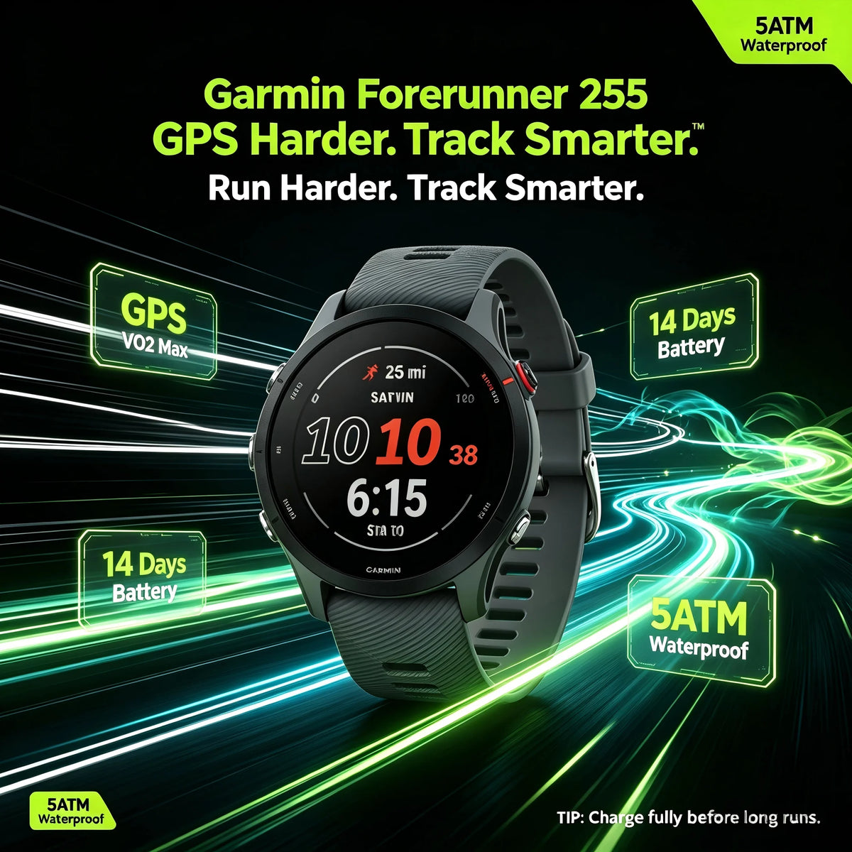 Garmin Forerunner 255 GPS Multisport Smartwatch With Fitness Tracking
