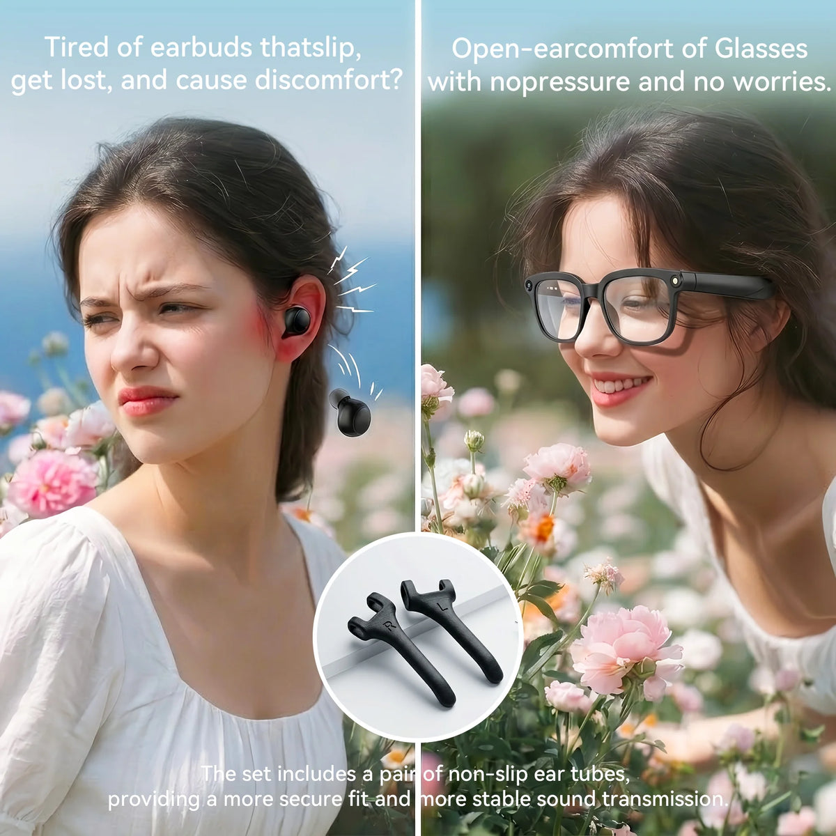 Smart Camera Glasses With 8MP HD Video And Bluetooth Translation