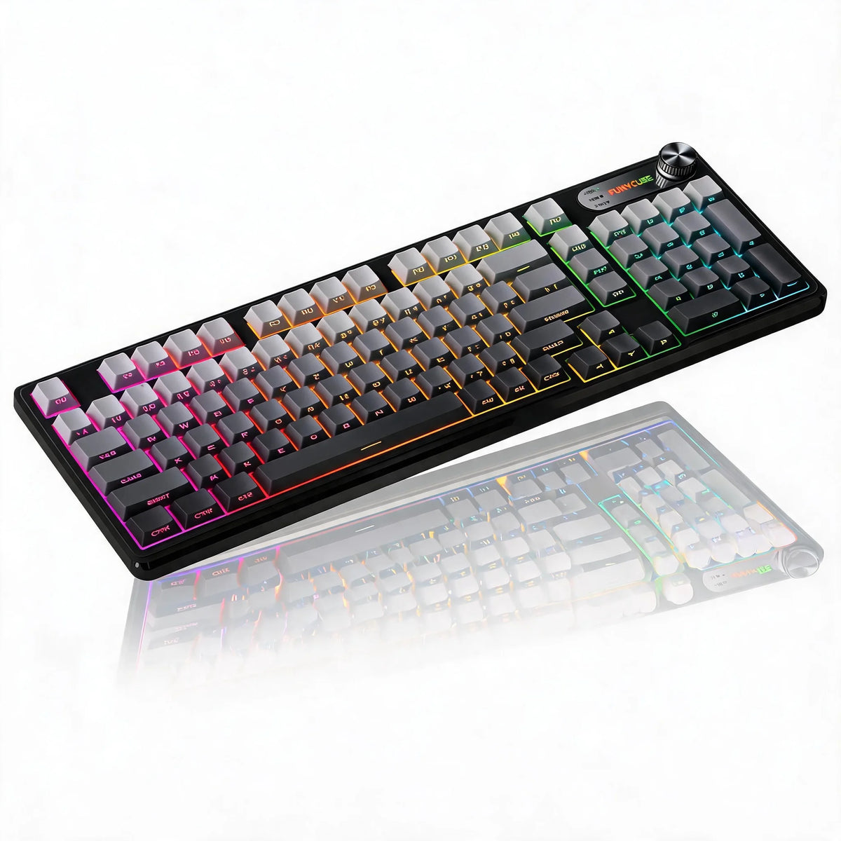 Tri Mode Wireless 98 Key Mechanical Style RGB Keyboard
