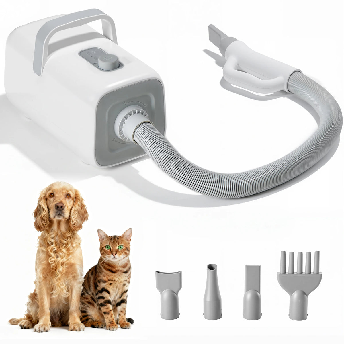 JHK Grooming Vacuum Blow Dryer Kit With Adjustable Heat Settings