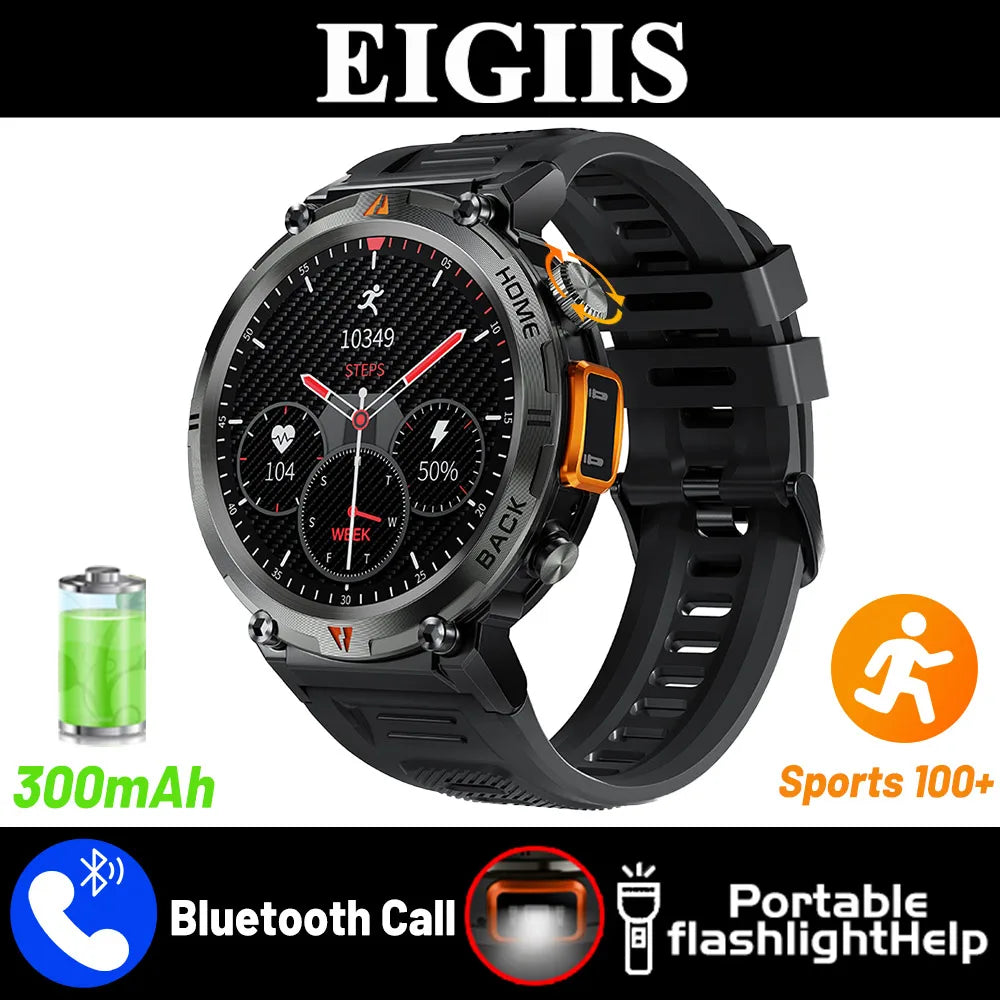 EIGIIS KE3 Smartwatch Bluetooth Call Full Touch Heart Rate Monitor