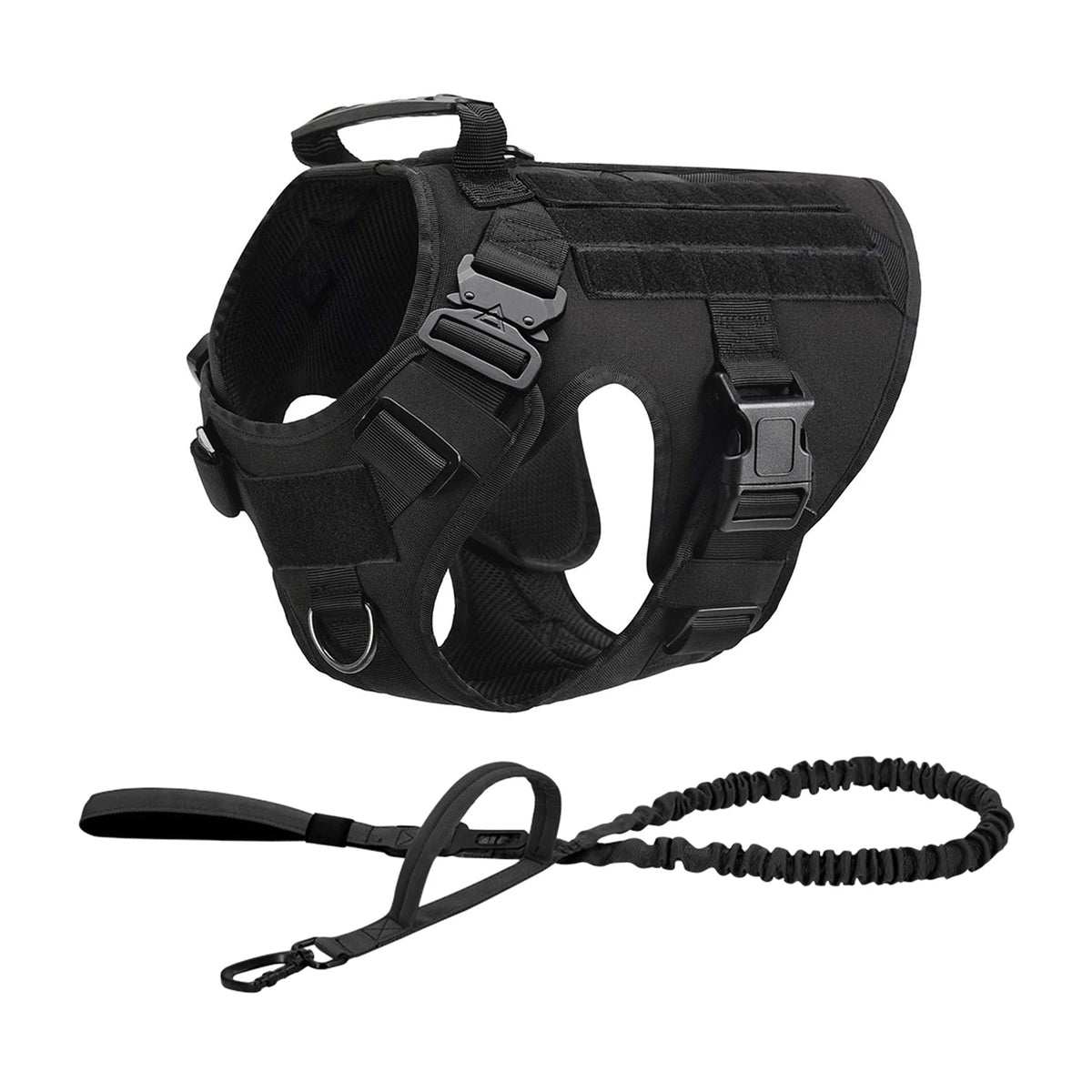 Adjustable Tactical Nylon Dog Harness With Quick Release